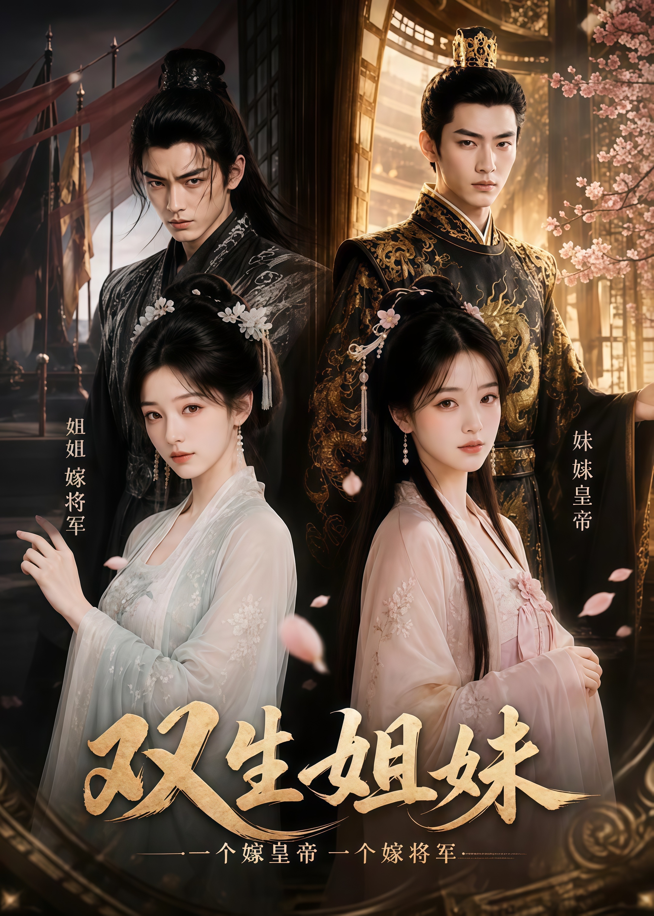 双生姐妹，一个嫁皇帝一个嫁将军(全集)